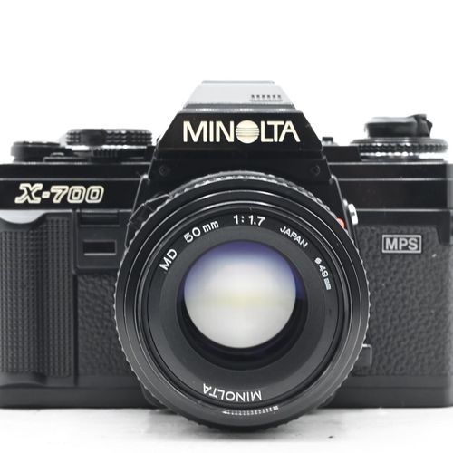 thumbnail-1 for Minolta X-700 SLR Film Camera Kit w/ MD 50mm f1.7 Lens