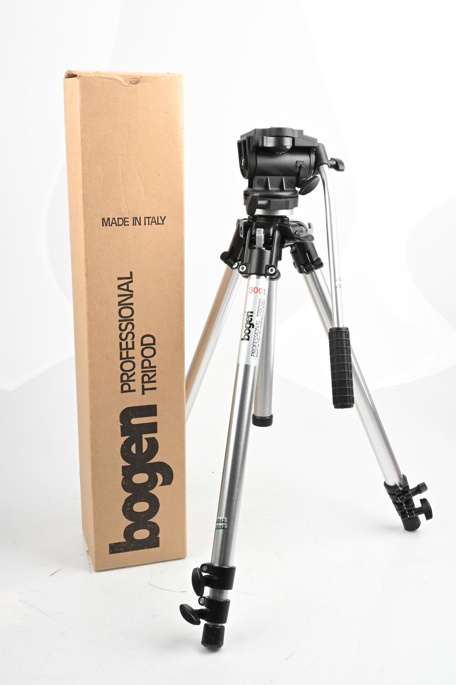 Bogen 3001 Tripod Legs + Manfrotto 3160 Fluid Video Head