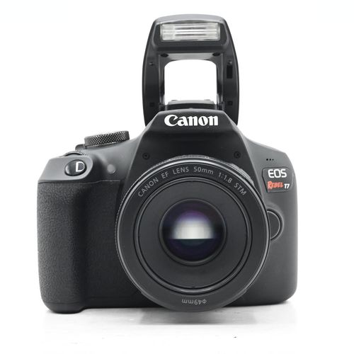 thumbnail-1 for Canon EOS Rebel T7 24.1MP Digital SLR Camera Kit w/ 50mm f1.8 STM Lens