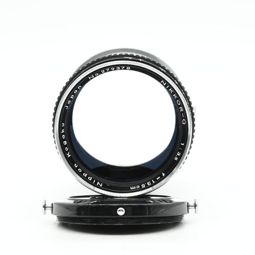 thumbnail-5 for Nikon Nikkor 13.5cm [135mm] f3.5 Q Nippon Kogaku Lens Rangefinder Black