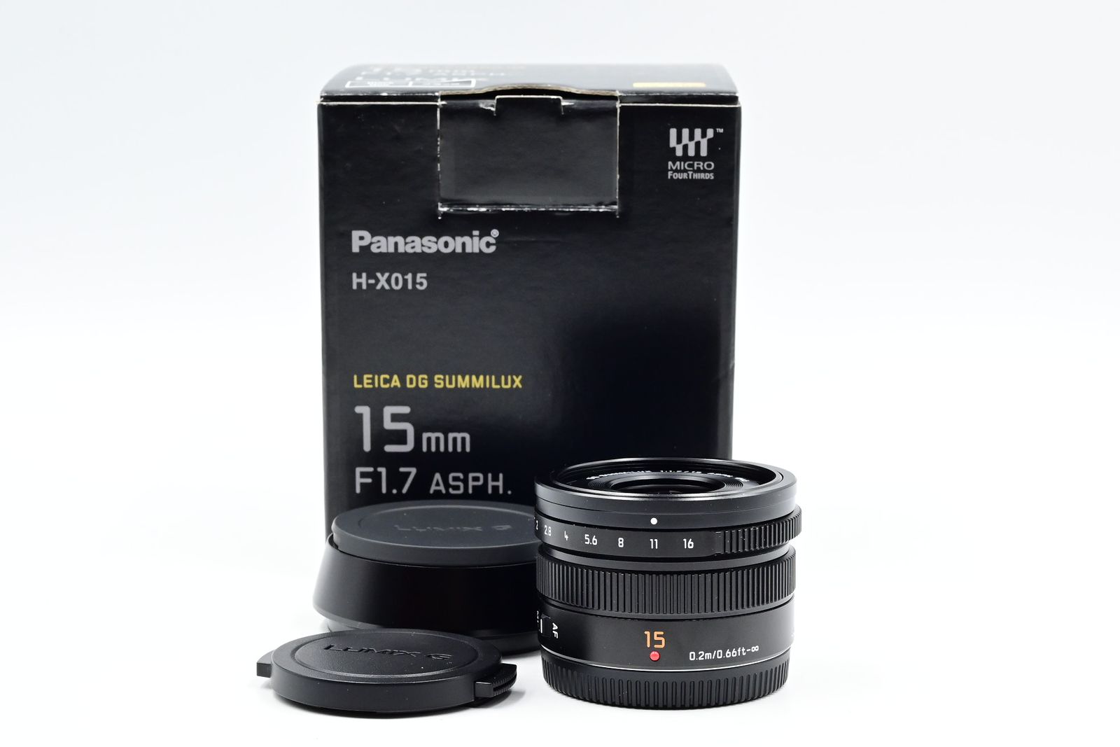 Panasonic Lumix G 15mm f1.7 ASPH. Leica DG Summilux Lens MFT H-X015K