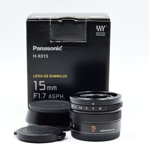 thumbnail-0 for Panasonic Lumix G 15mm f1.7 ASPH. Leica DG Summilux Lens MFT H-X015K