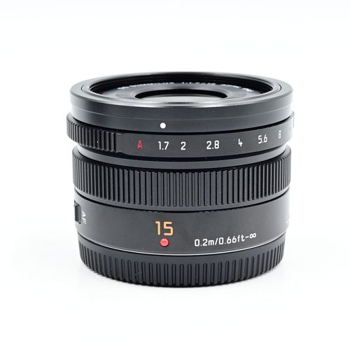 thumbnail-2 for Panasonic Lumix G 15mm f1.7 ASPH. Leica DG Summilux Lens MFT H-X015K