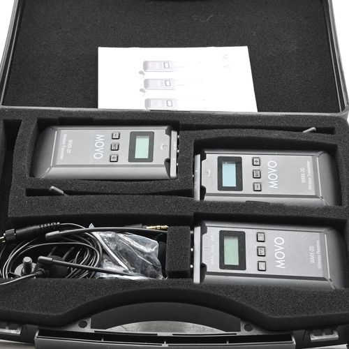 thumbnail-0 for Movo WMX-20-DUO Wireless Microphone System (UHF: 556.71 to 595.66 MHz)