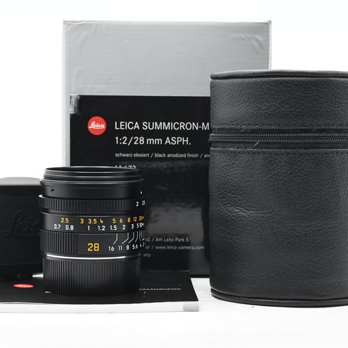 thumbnail-0 for Leica 11672 28mm f2 Summicron-M ASPH 6-Bit E46 Lens Black