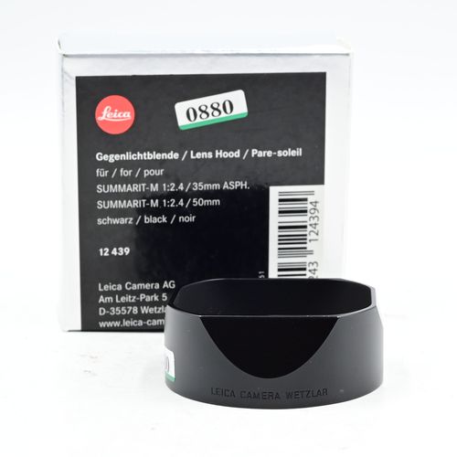 thumbnail-0 for Leica 12439 Lens Hood for 35/2.4, 50/2.4 Summarit-M Lens Black