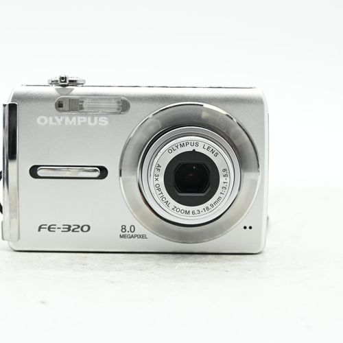 thumbnail-2 for Olympus FE-320 8MP Digital Camera w/3X Zoom FE320 Silver