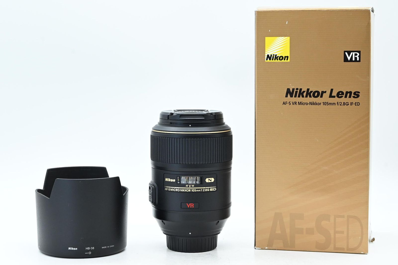 Nikon Nikkor AF-S 105mm f2.8 G VR Micro IF ED Lens AFS