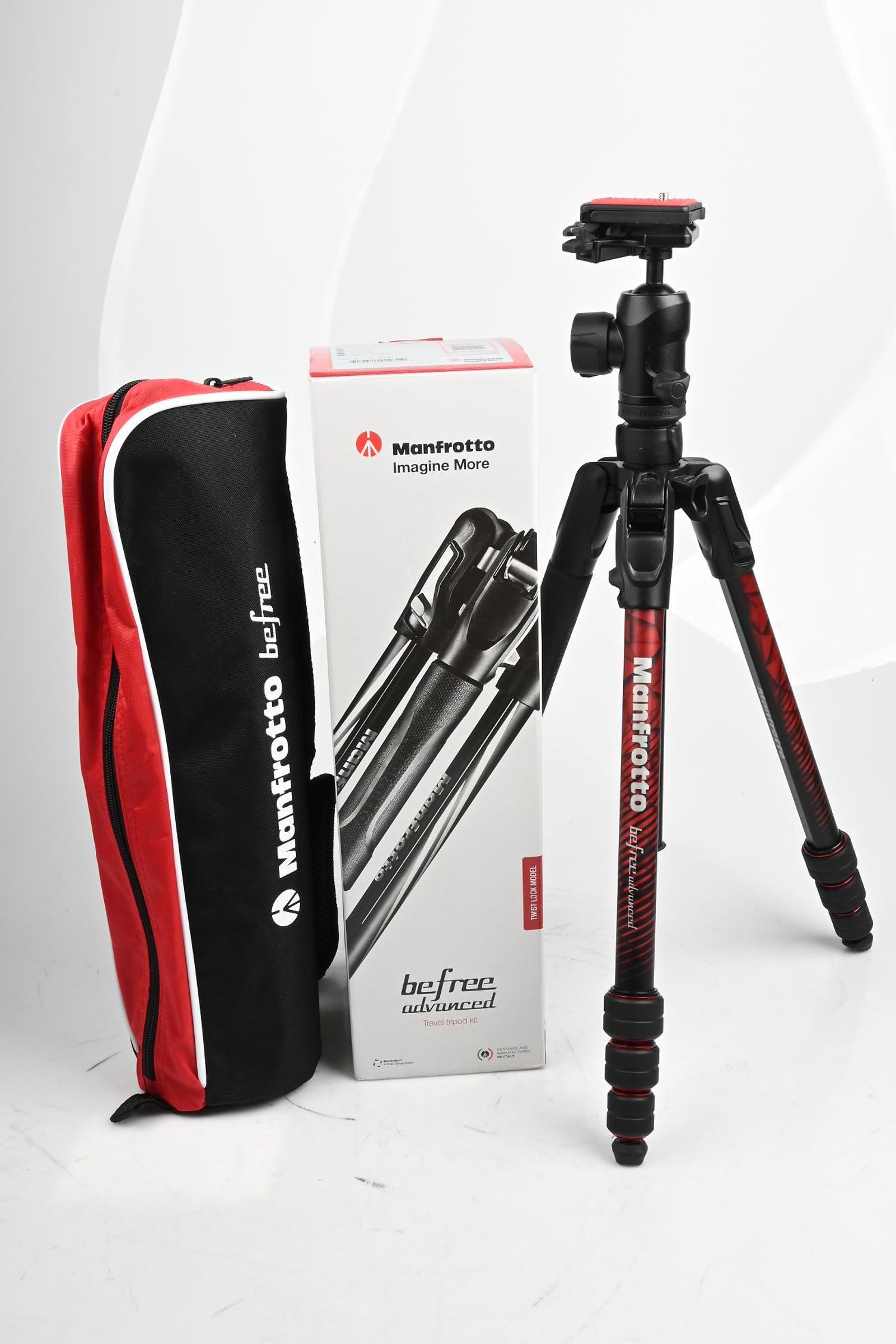 Manfrotto MKBFRTA4RD-BH Befree Advanced Travel Tripod with Ball Head