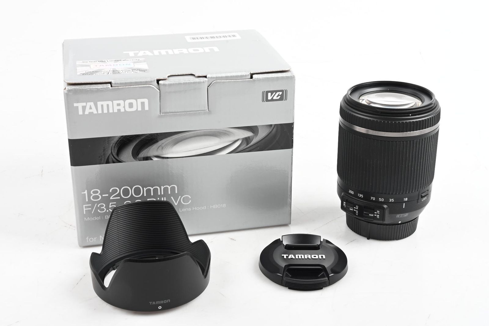 Tamron B018 18-200mm f3.5-6.3 Di II VC Lens Nikon F