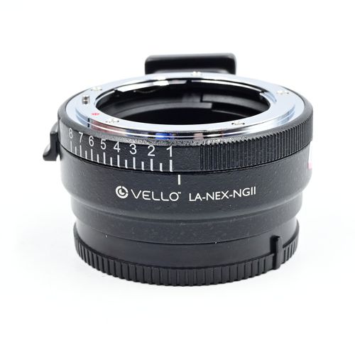 thumbnail-1 for Vello LA-NEX-NGII Lens Adapter - Nikon F-Mount Lens to Sony E-Mount Camera