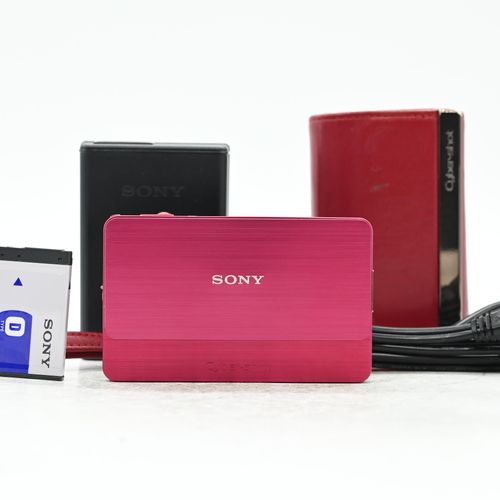 thumbnail-0 for Sony Cyber-shot DSC-T700 10.1MP Digital Camera w/4x Zoom Red