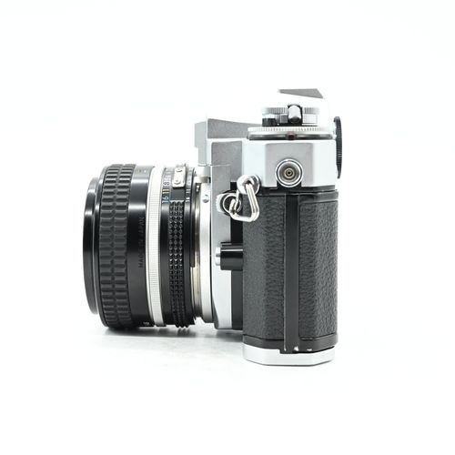 thumbnail-4 for Nikon EL2 SLR Film Camera Body Chrome W/ Nikkor AI 50mm f1.4 Lens