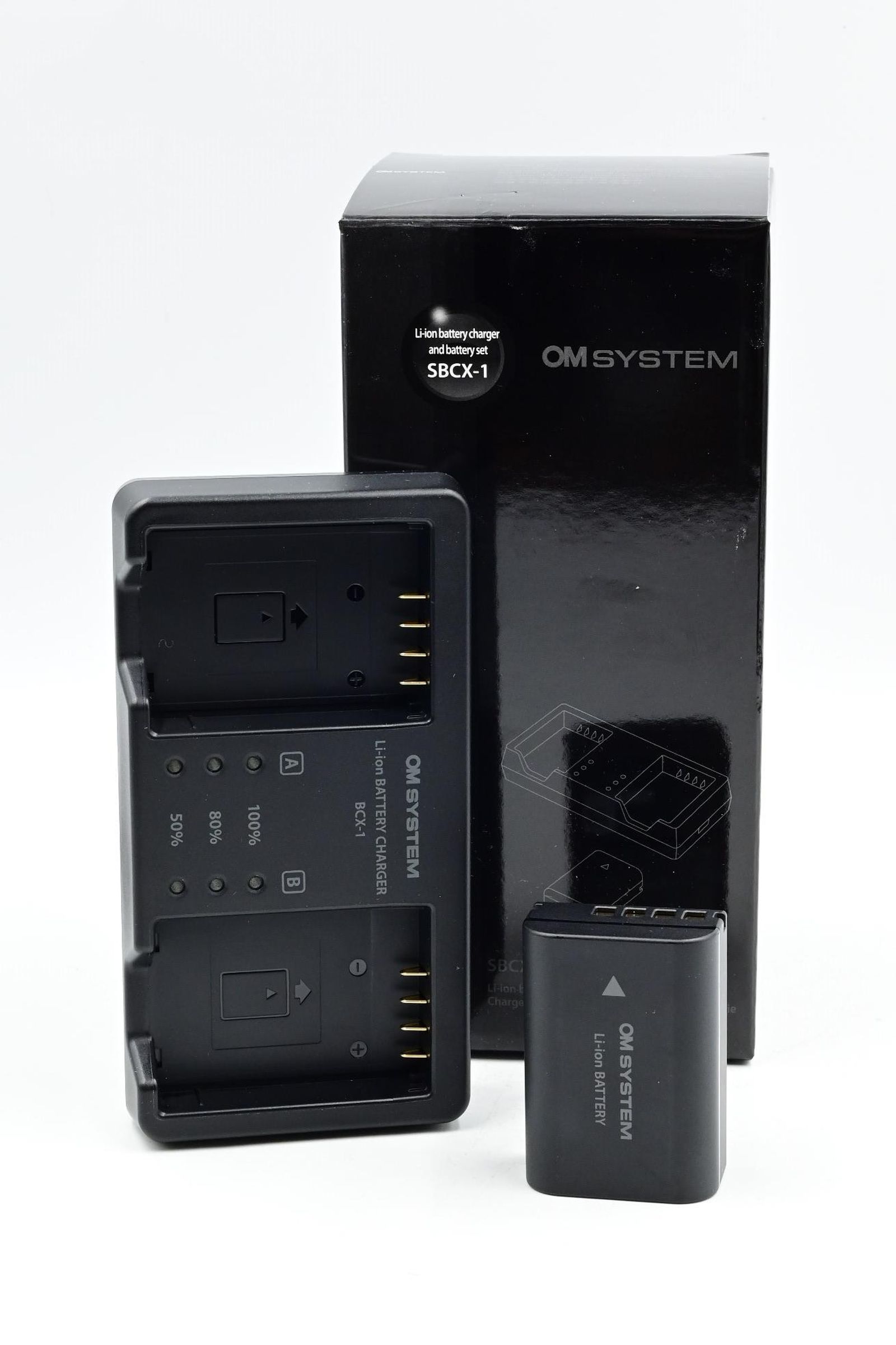 OM System SBCX-1 Lithium-Ion Battery and Charger Set