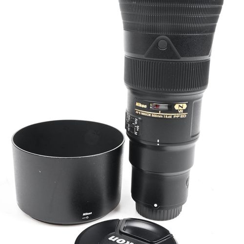 thumbnail-0 for Nikon Nikkor AF-S 500mm f5.6 E PF ED VR Lens w/Kirk LP-64 Tripod Foot