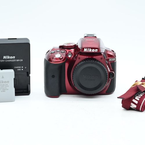 thumbnail-0 for Nikon D5300 24.2MP Digital SLR Camera Body Red