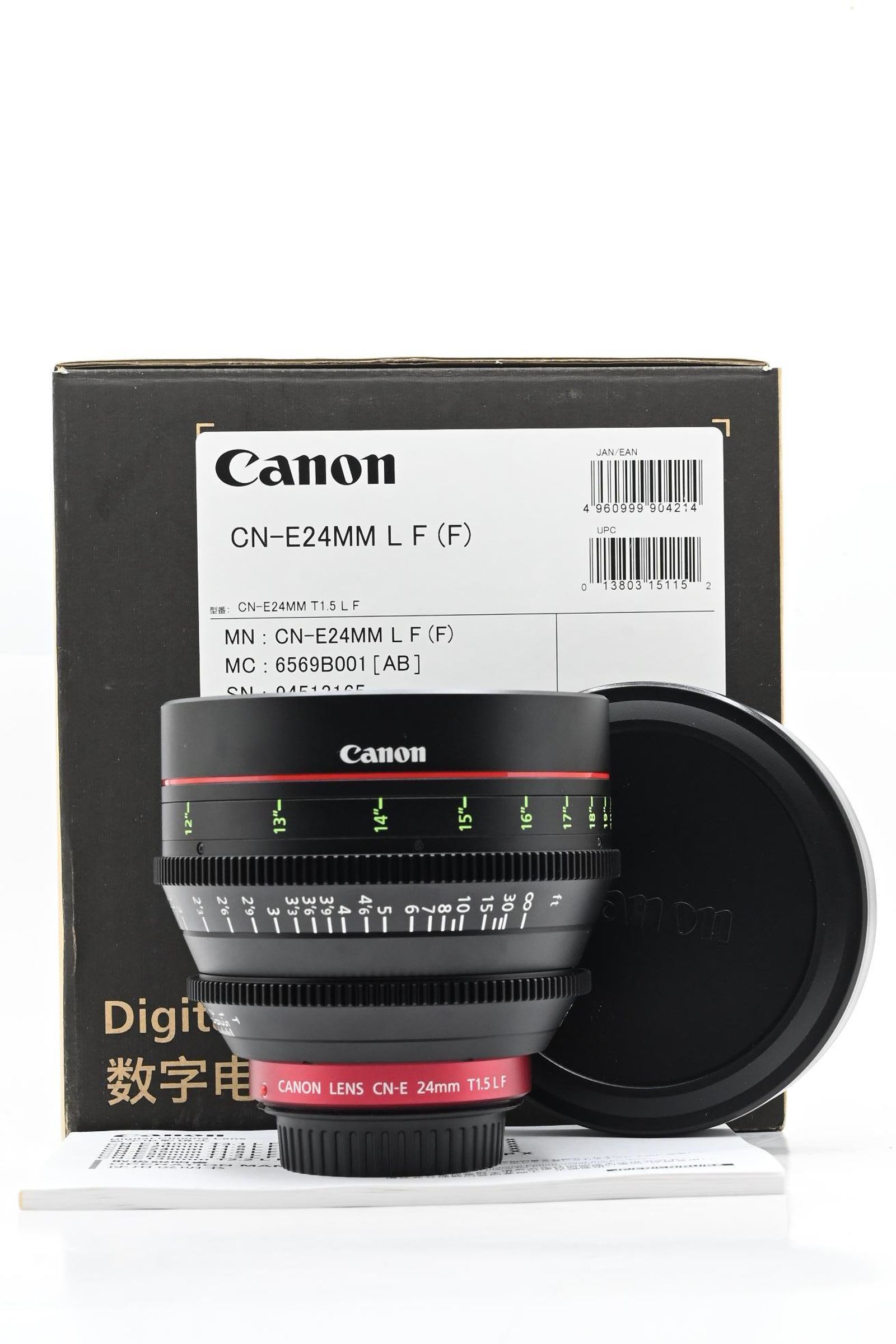 Canon CN-E 24mm T1.5 L F Cine Lens