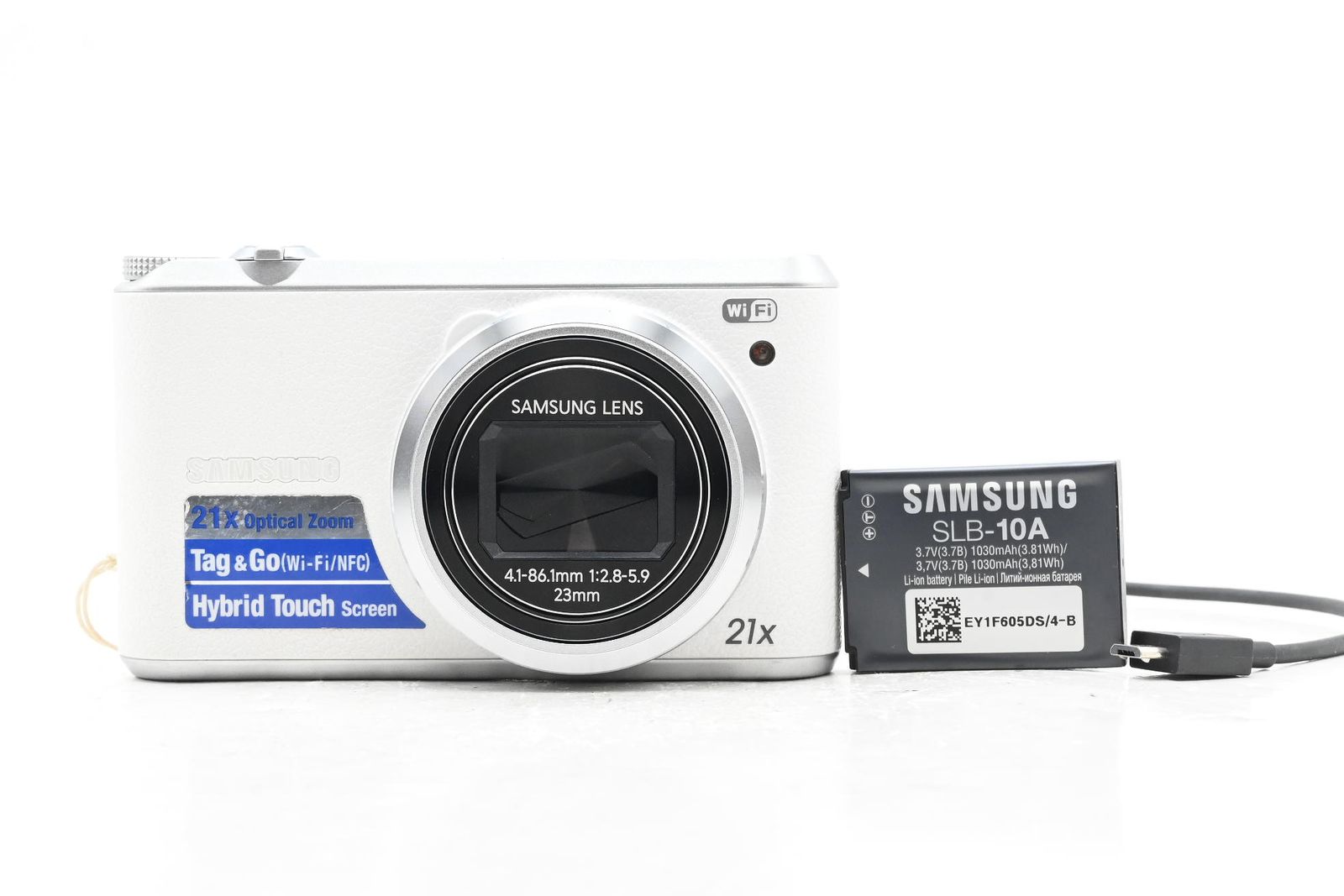 thumbnail-0 for Samsung WB350F 16MP Smart Digital Camera w/21x Zoom Silver