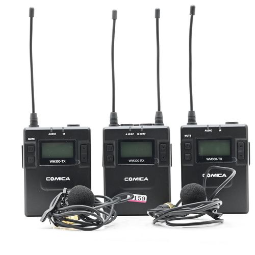 thumbnail-1 for Comica CVM-WM300A 2-Person Camera-Mount Wireless Omni Lavalier Mic System