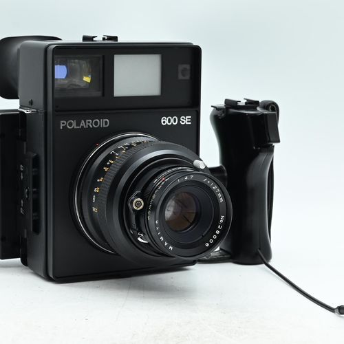 thumbnail-1 for Polaroid 600SE Medium Format Camera w/127mm f4.7 Mamiya Lens 600-SE