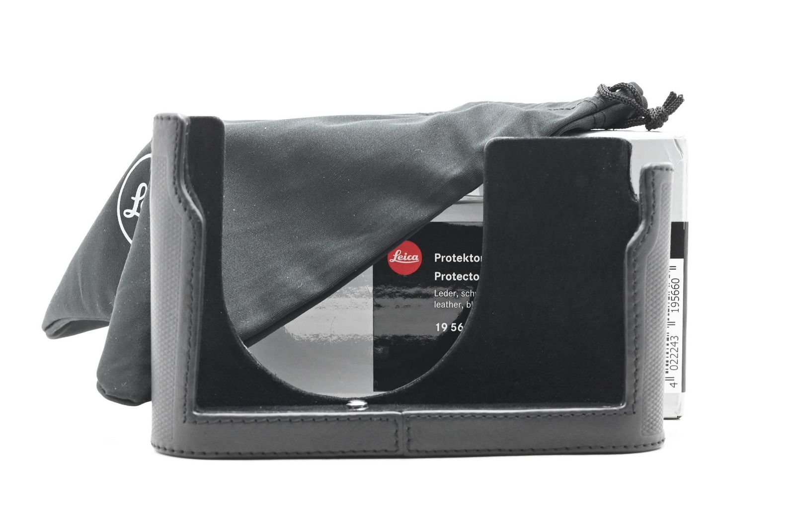 Leica 19566 Q2 Protector Black Leather Half Case
