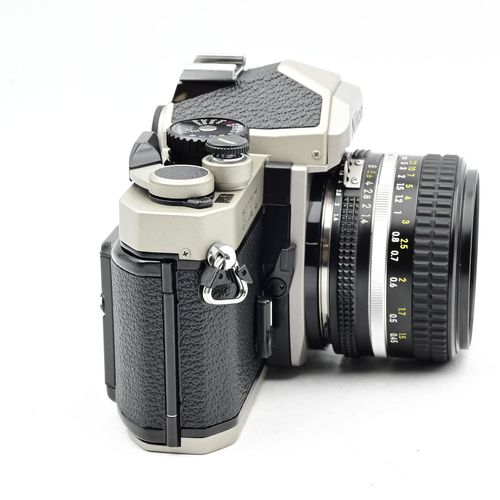 thumbnail-4 for Nikon FM2/T SLR Film Camera Kit FM2T Titanium w/ AI-S 50mm f1.4 Lens AIS