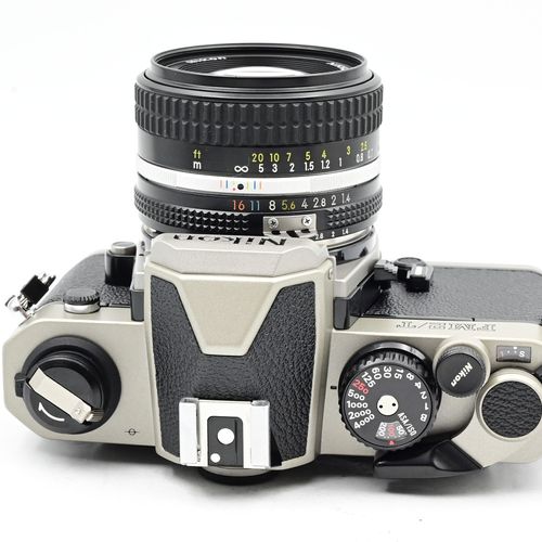 thumbnail-5 for Nikon FM2/T SLR Film Camera Kit FM2T Titanium w/ AI-S 50mm f1.4 Lens AIS