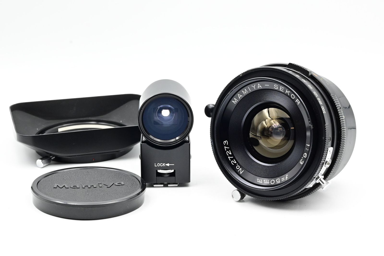 Mamiya 50mm f6.3 Sekor Lens Universal Press w/ Viewfinder