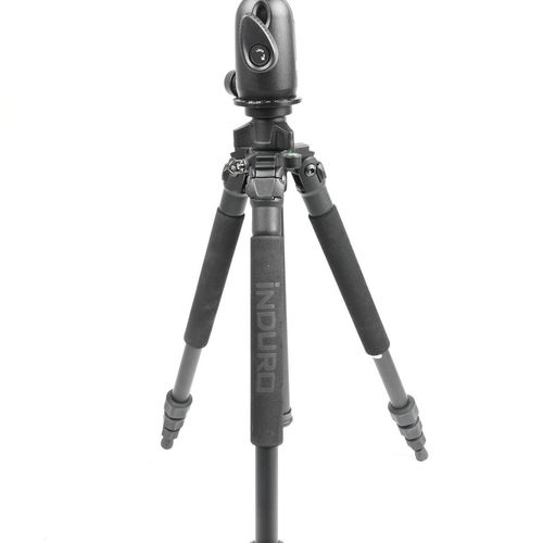thumbnail-3 for Induro Alloy 8M AT014 Tripod Legs 472-014 w/ Manfrotto 498RC4 Ball Head