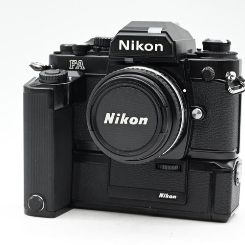 thumbnail-0 for Nikon FA SLR Film Camera Kit w/MD-15 Motor Drive & 50mm f1.8 Lens