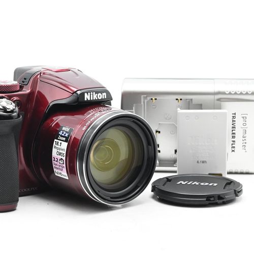thumbnail-0 for Nikon Coolpix P520 18.1MP Digital Camera w/42x Zoom Red