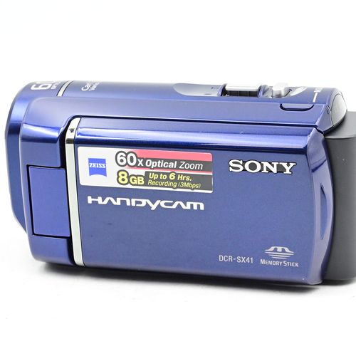 thumbnail-2 for Sony Handycam DCR-SX41 8GB Digital Video Camcorder Camera Blue