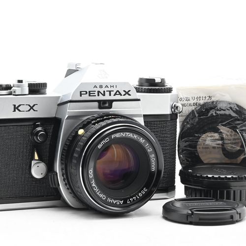thumbnail-0 for Pentax KX SLR Film Camera Kit w/ 50mm f2 Lens