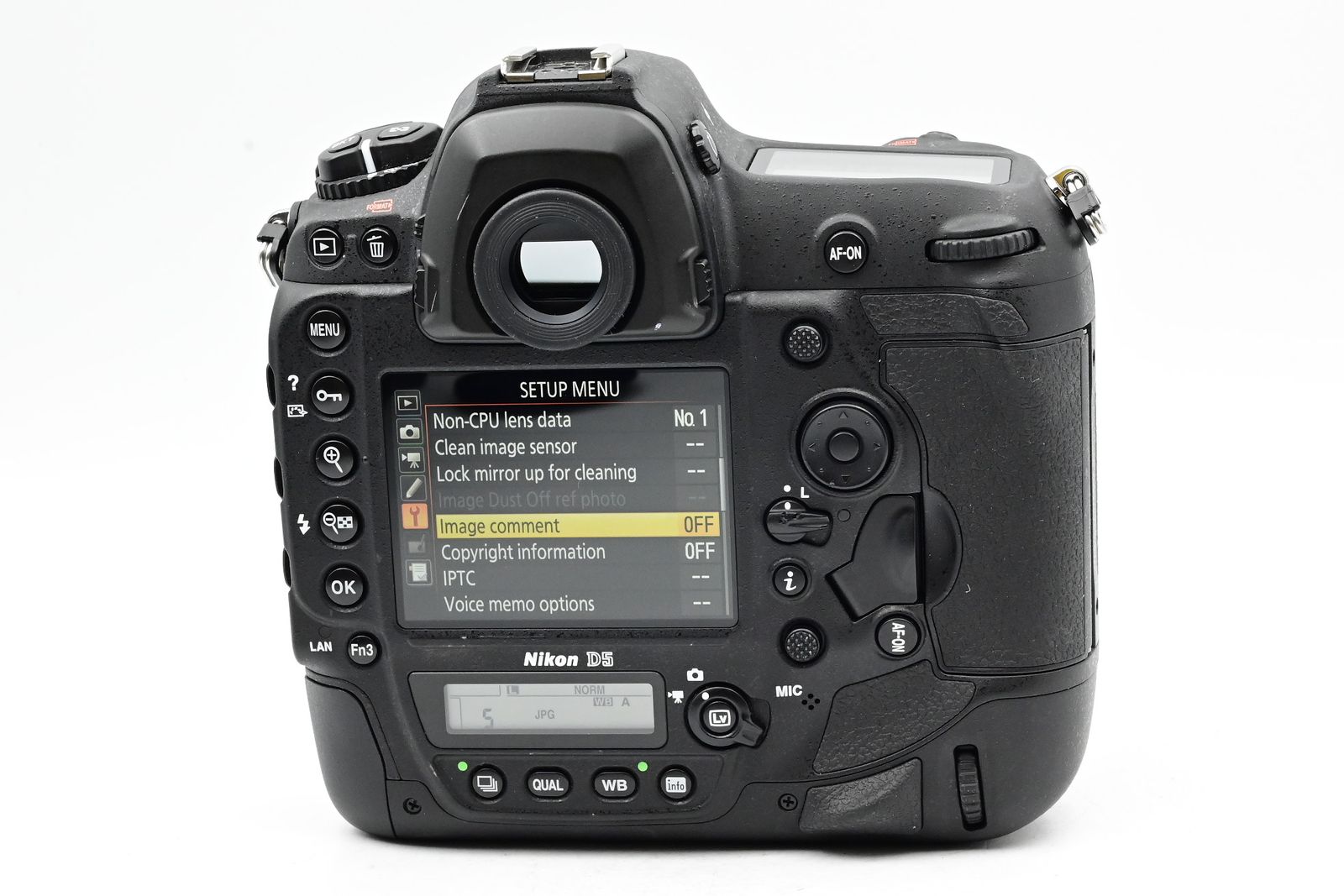 thumbnail-3 for Nikon D5 Digital Camera 20.8MP DSLR Camera Body (Dual CF Slots) D5-b