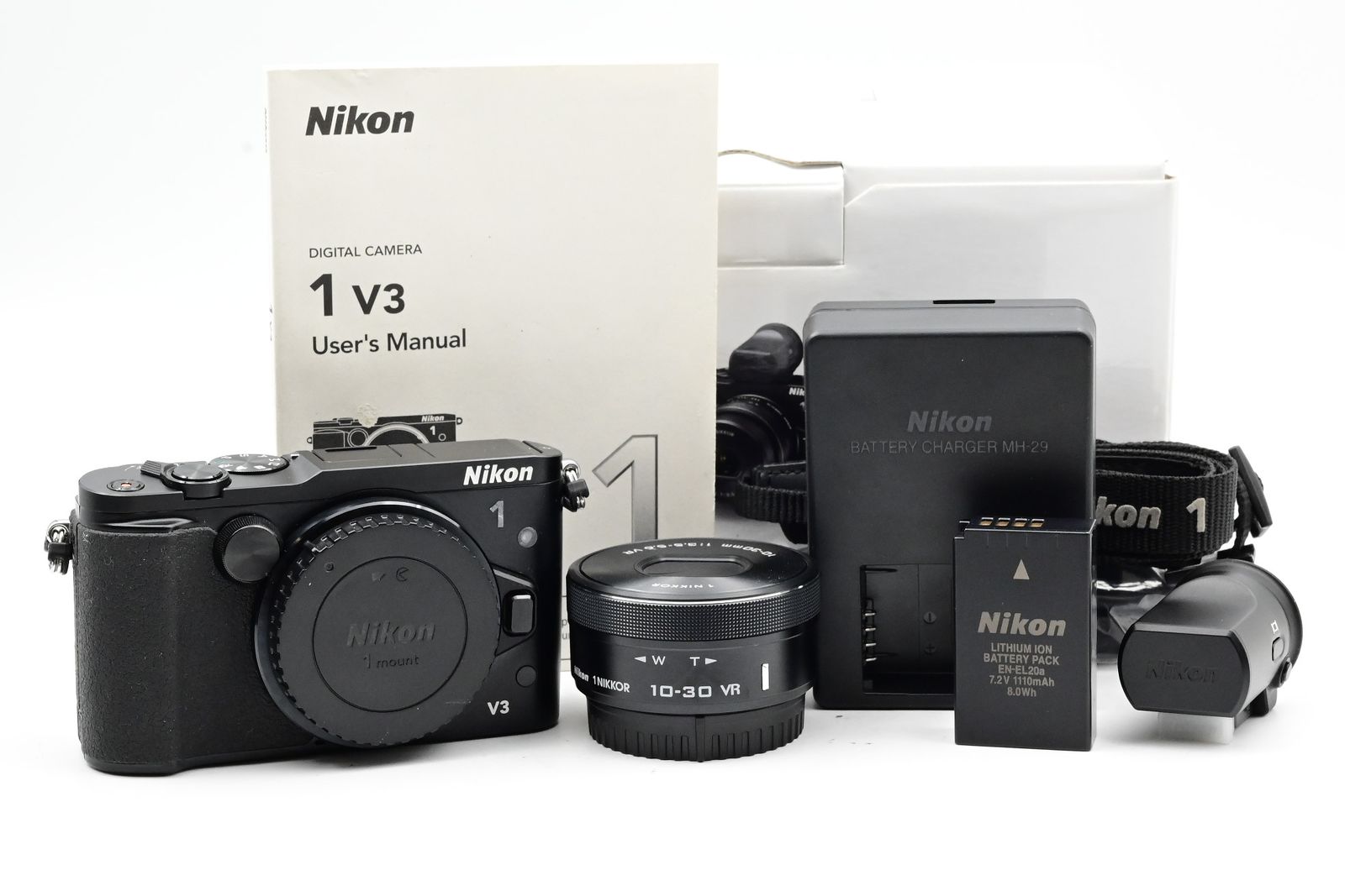 Nikon 1 V3 18.4MP Mirrorless Camera Kit w/ Viewfinder & 10-30mm Lens