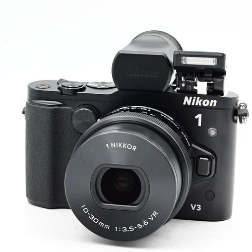 thumbnail-2 for Nikon 1 V3 18.4MP Mirrorless Camera Kit w/ Viewfinder & 10-30mm Lens