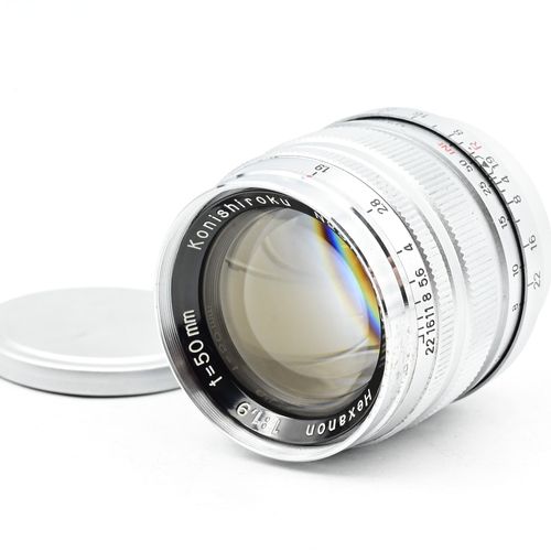 thumbnail-0 for Konica Konishiroku 50mm F/1.9 Hexanon Lens M39 Screw Mount