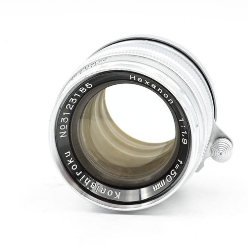 thumbnail-5 for Konica Konishiroku 50mm F/1.9 Hexanon Lens M39 Screw Mount