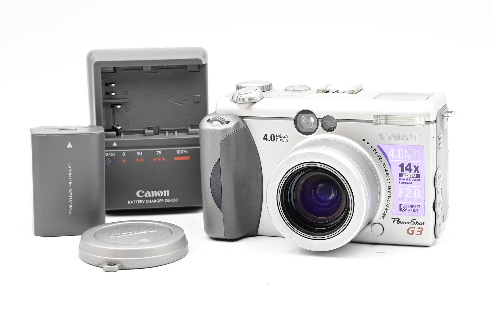 Canon PowerShot G3 4MP Digital Camera w/14x Zoom Silver
