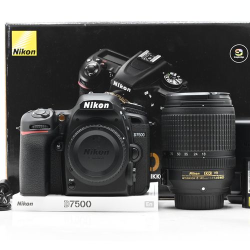 thumbnail-0 for Nikon D7500 20.9MP Digital SLR Camera Kit w/ AF-S 18-140mm Zoom Lens
