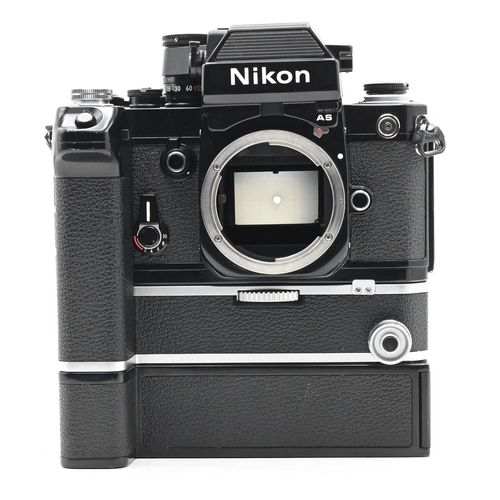 thumbnail-1 for Nikon F2AS Photomic SLR Film Camera Body Black w/ MD-2 Motor & MB-1 Battery