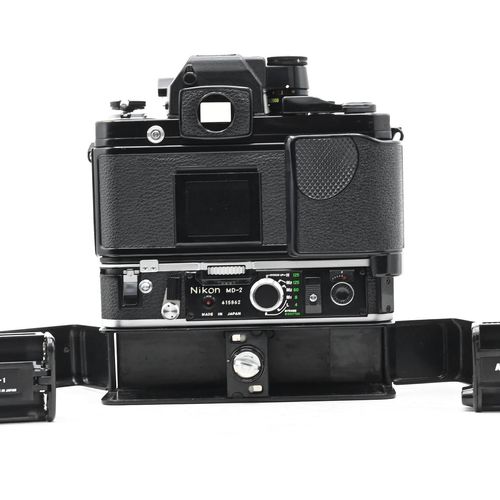 thumbnail-8 for Nikon F2AS Photomic SLR Film Camera Body Black w/ MD-2 Motor & MB-1 Battery