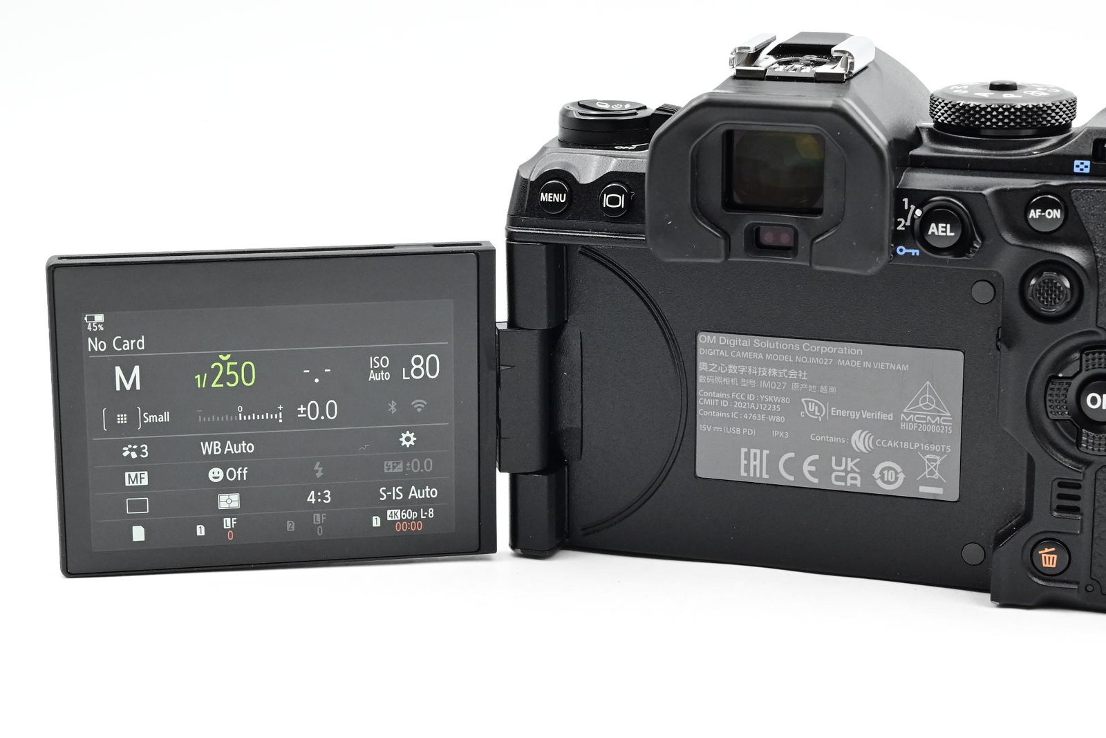 thumbnail-4 for Olympus OM-1 22.9MP Mirrorless Digital Camera Body w/ FL-LM3 Flash