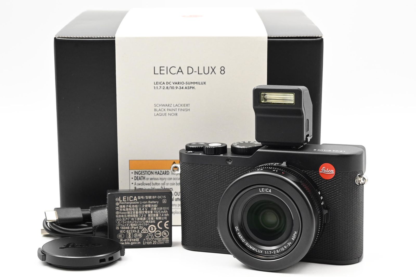 Leica 19191 D-Lux 8 Digital Camera 22MP 3.1x Lens
