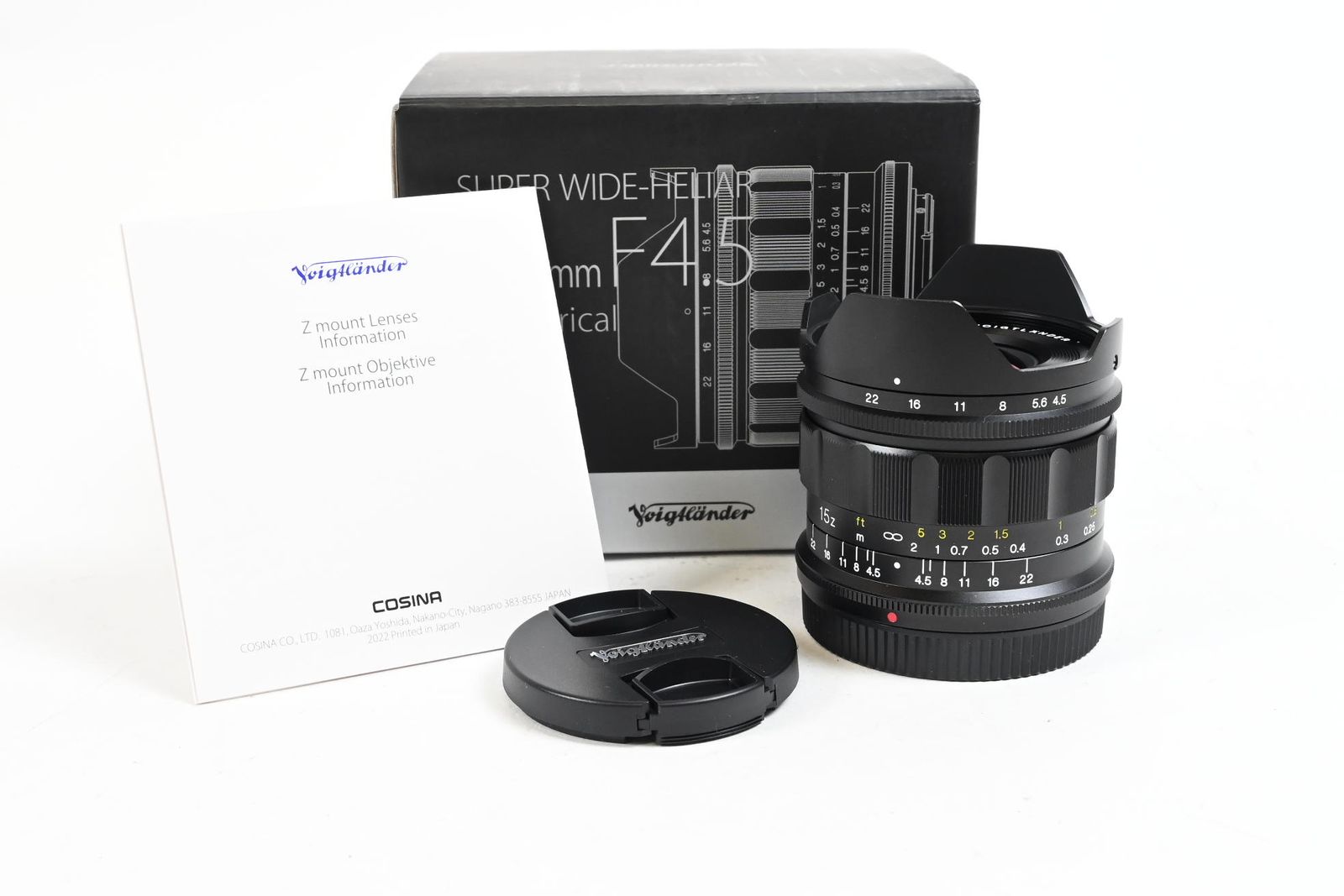 Voigtlander 15mm f4.5 Super Wide-Heliar Aspherical III Lens Nikon Z