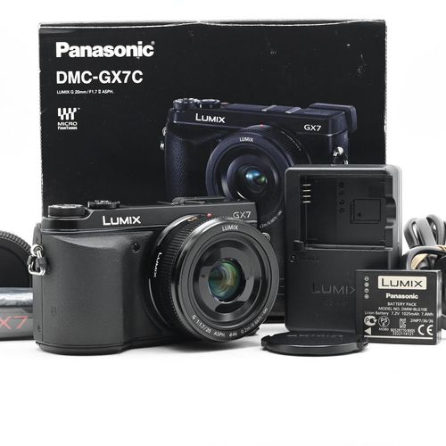 thumbnail-0 for Panasonic Lumix DMC-GX7 16MP Mirrorless Digital Camera Kit w/ 20mm Lens