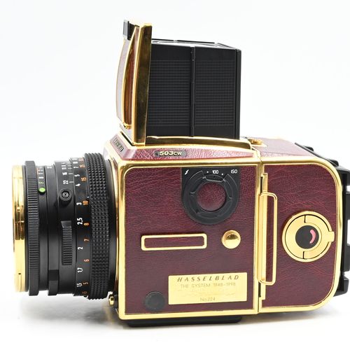 thumbnail-2 for Hasselblad 503CW Gold Supreme 50th Anniversary Kit w/80mm, A12, WL