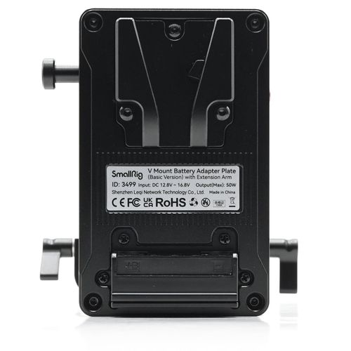 thumbnail-3 for SmallRig V-Mount Battery Adapter Plate w/ Dual-Rod Clamp and Extension Arm