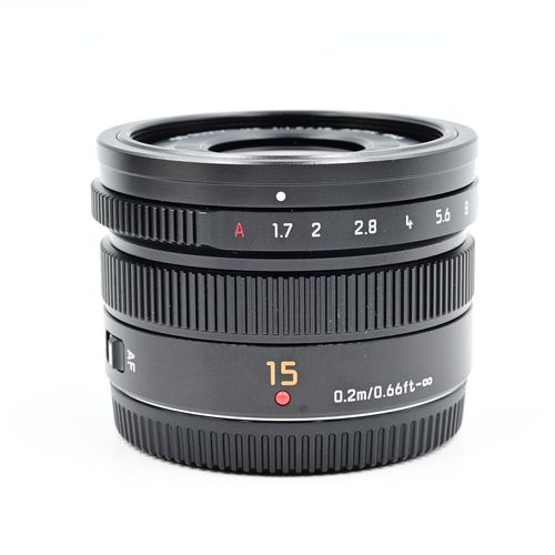 thumbnail-1 for Panasonic Lumix G 15mm f1.7 ASPH. Leica DG Summilux Lens MFT H-X015K