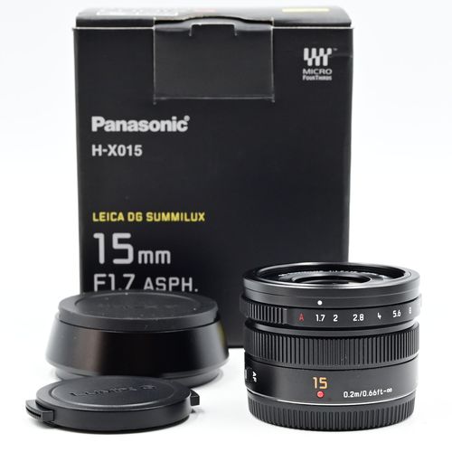 thumbnail-4 for Panasonic Lumix G 15mm f1.7 ASPH. Leica DG Summilux Lens MFT H-X015K